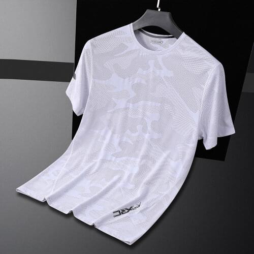 Quick Drying Sport T Shirt Men 2021 Short Sleeve Summer Running T-Shirts Pattern Top Gym Clothing Muscle Shirts Men Training
