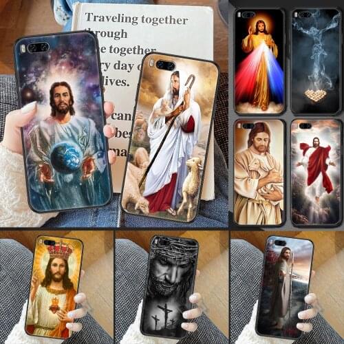 Jesus Christ God bless you Phone case For Xiaomi Mi Max Note 3 A2 A3 8 9 9T 10 Lite Pro Ultra black 3D cell cover pretty prime