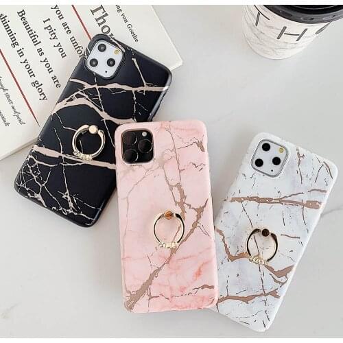 For Samsung A21S S20 FE Note 20 Ultra Case Ring Holder Marble Cover sFor Samsung A51 A50 A71 A70 A40 A41 M30S S10 S9 S8 S21 S30