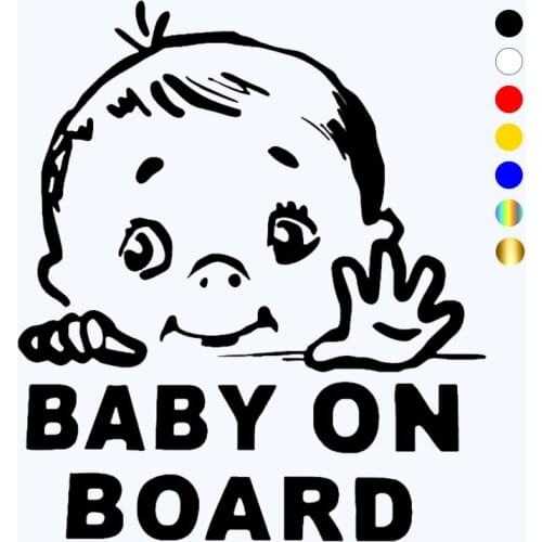 CK20367# Die-Cut Vinyl Decal BABY ON BOARD Car Sticker Waterproof Auto Decors Car Body Bumper Rear Window