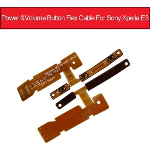 Power & Volume Button Flex Cable For Sony Xperia E3 D2203 D2206 D2243 Power Volume Control Sidekey Flex Ribbon Repair Parts