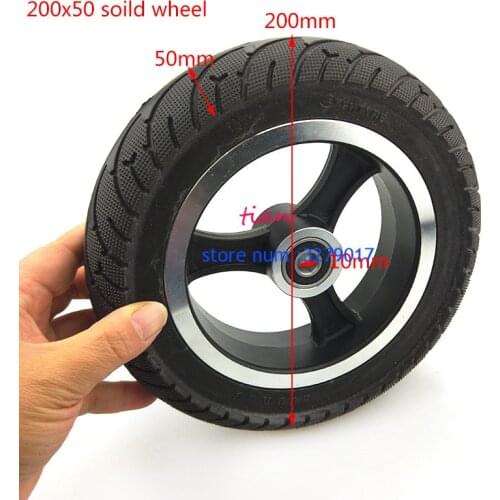 200x50 wheel electric wheel hub 8inch Wheel Scooter solid tire aluminum alloy wheel non pneumatic tire for Electric Scooter tire