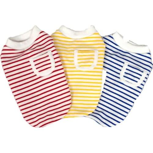 Small Dog Costume Autumn Winter Puppy T-shirt Cotton Dog Clothes Yorkshire Chihuahua Doggie Schnauzer Poodle Bichon Clothing XS