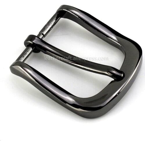 1pcs Metal 3cm Belt Buckle Casual Black Gun End Bar Heel bar Single Pin Belt Buckle Leather Craft Webbing fit for 27-29mm belt