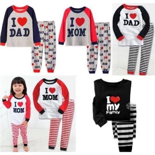 A%A-75 New Kids Pajama Set Boys Sleepwear 2-7 Years Girls Pijamas Childrens pyjama T-shirt + Pants Baby Girl/Boy Clothing Set