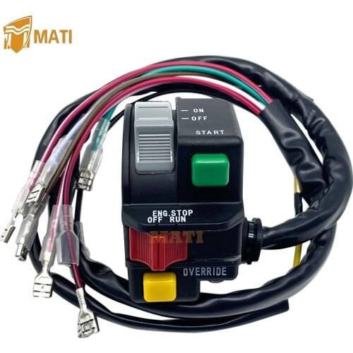 Mati Left Handlebar Switch Start Stop Override Headlight for Polaris ATV Sport 400L Trail Blazer 250 Replacement 4110192