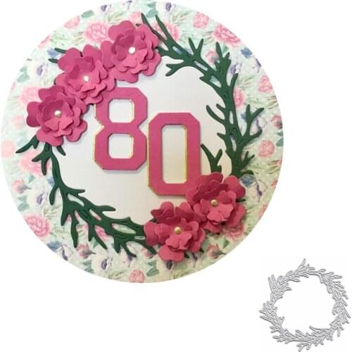 Wreath Leaf Scrapbooking Cutting Dies Embossed Knife Punch Template for DIY Paper Album Photo Cards Making Dies Cut Die 2020