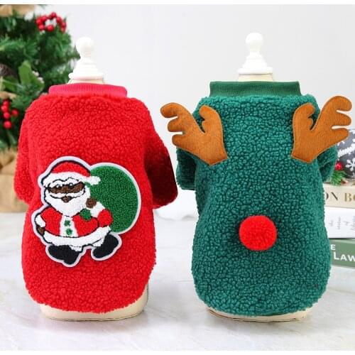 Christmas Dog Clothes for Small Dog Puppy Costume Winter Warm Pet Clothing New Year Chihuahua Yorkies Small Medium Dogs Outfit