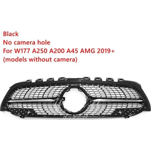 Silver Diamond Front Grill Grille For 2019 Mercedes-Benz W177 A200 A250 A45 AMG