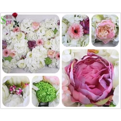SPR Free ems fashion wedding good ideas flower wall stage backdrop wedding artificial flower arrangment decorations celebration