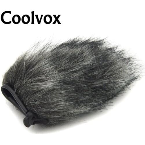 Coolvox Hot Sale Artificial Fur Wind Shield MIC Windshield Windscreen Muff for Audio Technica Sony Rode Microhpne 9.6cm Longth