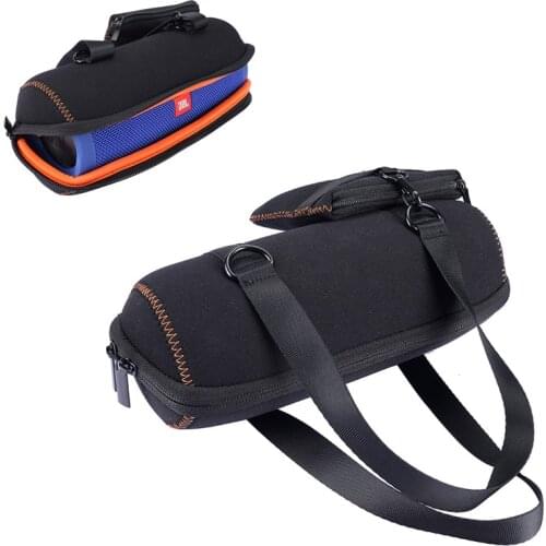 Protect Portable Carrying Bag Neoprene Case For JBL Charge 3 Charge3 Bluetooth Speaker Accessories Extra Space for Plug & Cables