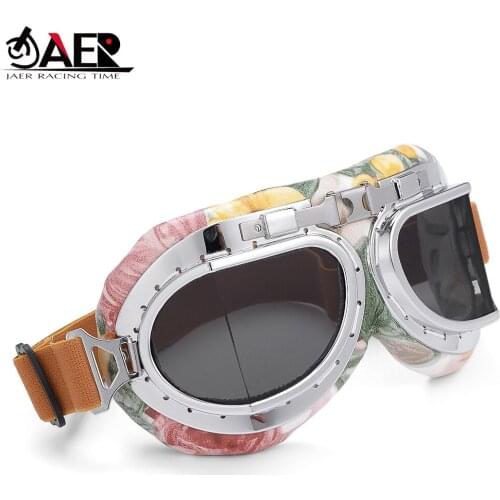 JAER Retro Motorcycle Womens Glasses Helmet Goggles for Snowmobile ATV Motocross AGV MTB Skiing Sport Eye Ware