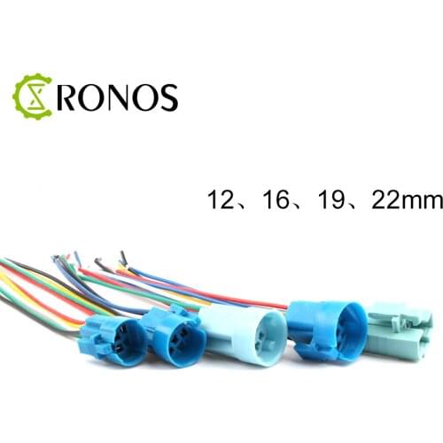 16mm19mm22mm Metal Button Connector Connection Base 3/5/6 Wire Connector