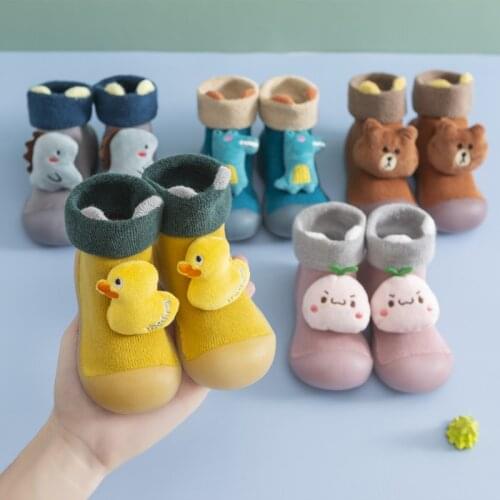 2021 Winter Baby Toddler 3D Animals Shoes Non-Slip Anti-Off Foot Long Floor Knitted Socks First Walker 5Kinds 5Size 085 KeDing