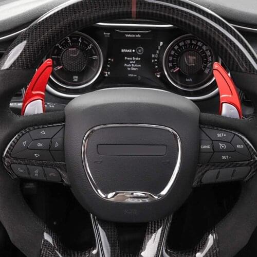 Aluminum Alloy Steering Wheel Shift Paddle Extended Shifter Trim Cover For Dodge Durango RT 2015 up