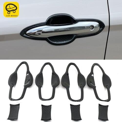 CarManGo Car Accessories Gate Door Handle Bezel Bowl Wrist Trim Cover Frame Sticker Decoration for Toyota Camry XV70 2017-2020