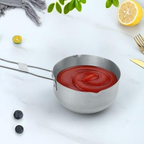 Barbecue Stainless Steel Seasoning Bowl Barbecue Sauce Bowl Stainless Steel Grill Pan Salad Bowl Whisk Seasoning Bottle Bowl