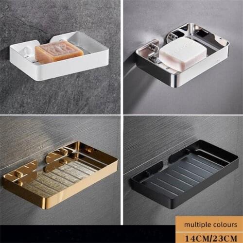 Bathroom Shower Soap Dish Storage Stainless Steel Holder Matal Soap Holder Bathroom Container Organizers