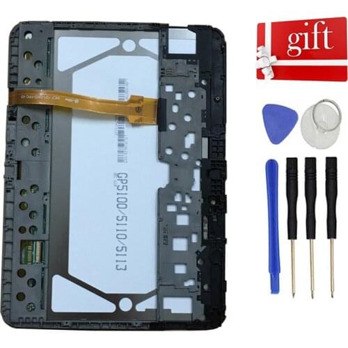 For Samsung Galaxy Tab 3 GT-P5200 GT-P5210 P5210 P5200 LCD Display Screen Panel + Touch Screen Digitizer Sensor Assembly Frame