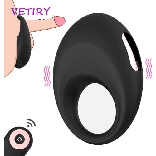 Penis Ring Vibrator Sex Toys for Men Delay Ejaculation Sex Toy for Couple Cock Ring G-spot Stimulator Delay Ejaculation for Men