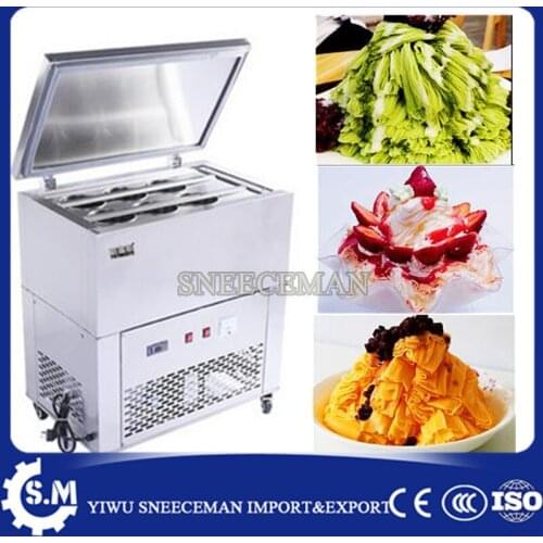 Commercial 6 buckets blocks boxes electric snowflake continuous ice shaving pillar making machine ice brick maker