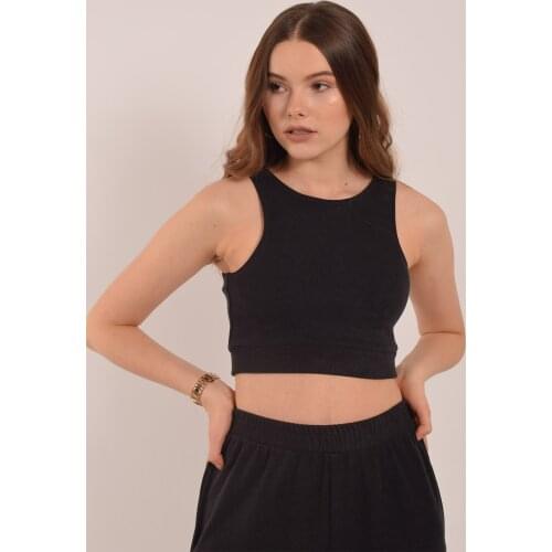 Anthracite Crop Top Hera