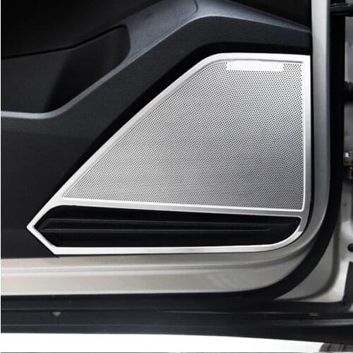 For Volkswagen Tiguan MK2 2017-2021 Interior Door Speaker Cover Trim Sound Decorating Molding Car Accessories