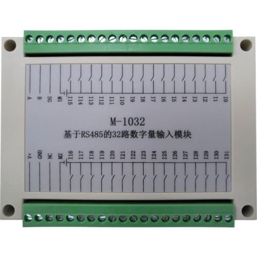 M-1032 Modbus-based 32-channel isolated digital input module (universal type) 24VDC input, humidity: 5%~95% non-condensing