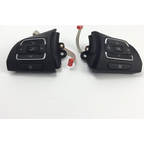 MF Steering Wheel Buttons Switch Left Right Fit Golf 6 For Tiguan CC 5C0959537A 5C0959538B