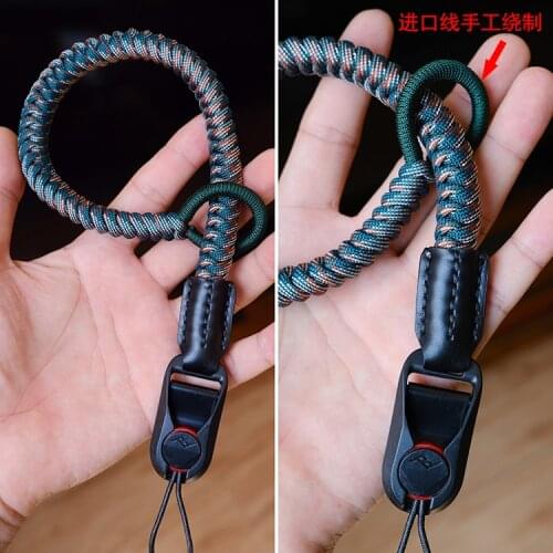 Peak design capture Anchor Links hand-woven DIY Nylon rope Camera Wrist Strap for Leica Canon Fuji Nikon Olympus Pentax Sony SLR