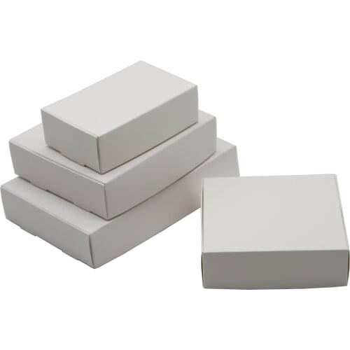 15Pcs 4 Sizes Rectangular Kraft Paper Packaging Boxes & Window Display Gift Box Wedding Holiday Candy Carton Supply