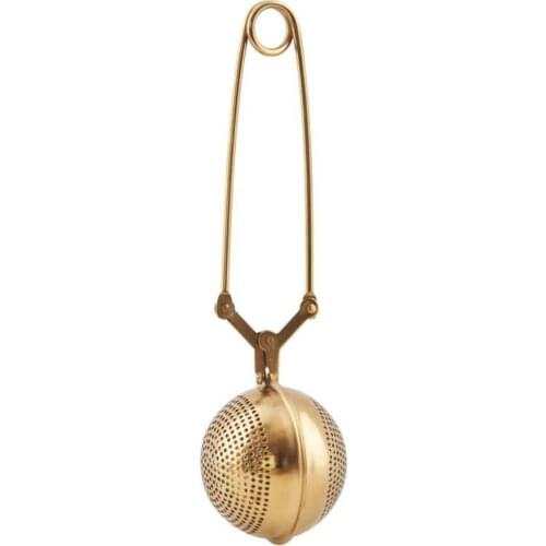 Bulk Tea-Leaves Diffuser Metal Stainless Steel Mesh Tea Infusers Golden Design