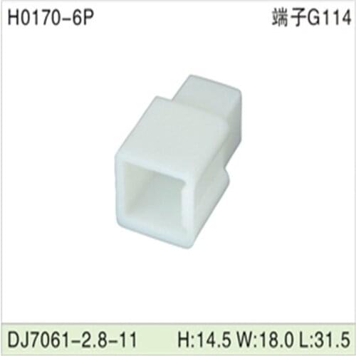 Free shipping 500pcsDJ7061-2.8-11 6Pin 2.8mm AMP Car Electrical Wire Connectors for VW,BMW,Audi,Toyota,NISSAN AND other