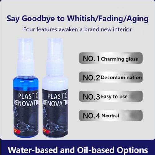 Car Interior Refurbishment Plastic Parts Dashboard Door Clean Retreading Repair Agent Coating 30ml Car Maintenance Care TSLM1