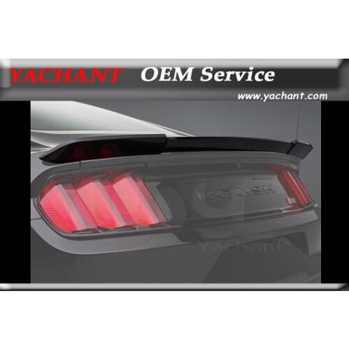 Car-Styling FRP Fiber Glass Rear Spoiler Fit For 2014-2016 Mustang Roush Style Trunk Spoiler Wing