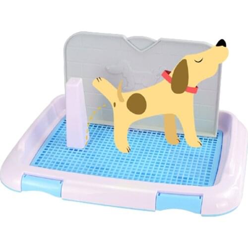 Dog Toilet Column Heighten The Fence on One Side To Prevent Urine Splashing Simple Instruction Easy To Learn Detachable Column