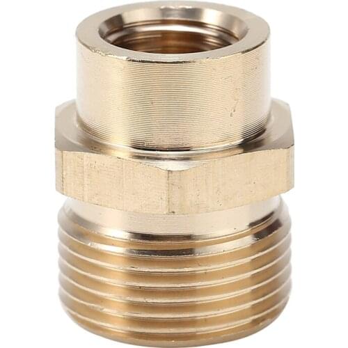 High Quality Car Washer Snow Foam Lance Adapter Coupler 1/4 inch F - M22 Brass Washer Adaptor Connector For Garden Irrigation