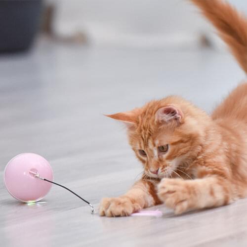 Pet Laser Funny Cat Ball Toy Interactive Kitten Toy Funny LED Tennis Ball Automatic Rotating Puppy Exercise Toy Pet Cat Supplies