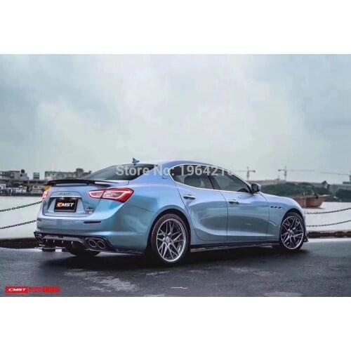 For Maserati Ghibli 3.0T S Q4 2014 2015 2016 Carbon Fiber Rear Trunk Spoiler Tail Boot Lip Wing Car Styling