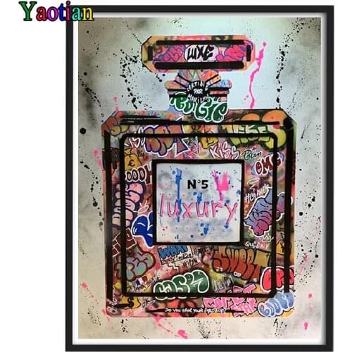 Diy Diamond Painting Graffiti Perfume Street Art Mosaic Full Square/Round Drill cross stitch Puzzle Embroidery 5D Home Decor