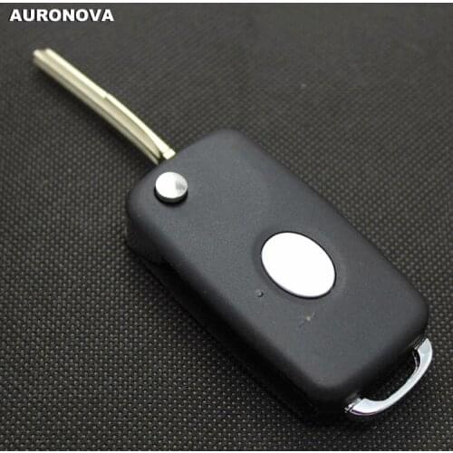 AURONOVA New Upgrade Flip Folding Key Shell for Mitsubishi Soueast Lioncel 2 Buttons Modified Remote Car Key Case