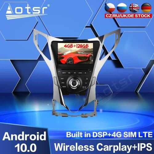 4G 128G Carplay Android Radio GPS Navigation For Hyundai AZERA Grandeur Car Multimedia DVD Video Player Audio Stereo Unit Screen