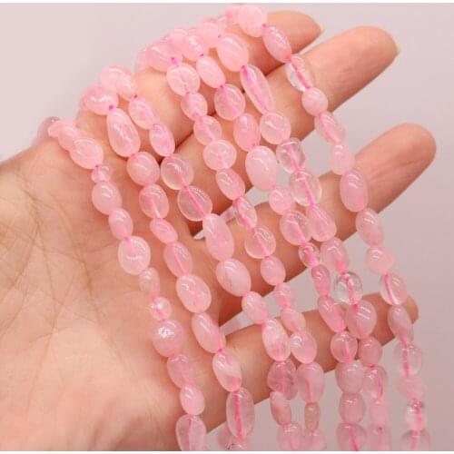 Rose Quartz (Deep) Fine AAA 100% Natural Semi-preciou Stone Beads for Jewelry Making Bracelet DIY Necklace Accessorie Gift 36cm