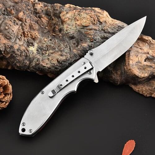 8'' Damascus Tactical Folding Knife Hunting Survival 7CR15MOV Blade Pocket Knives Utility Camping Outdoor Combat Military Knife
