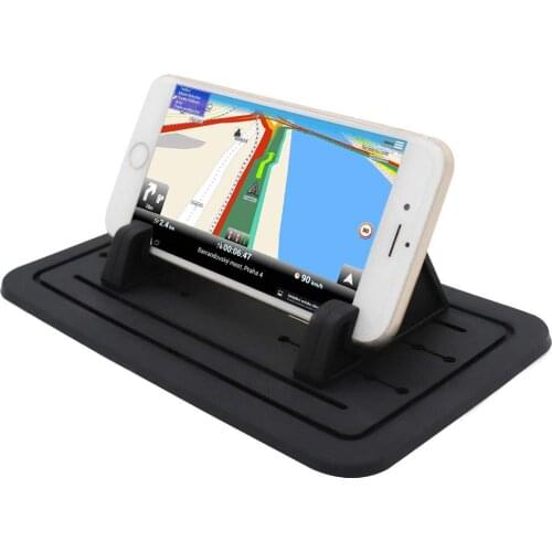 Fimilef Cell Phone Holder for Silicone Car Phone Dashboard Car Pad Vehicle GPS Mount Universal for Iphone XR Desk Phone Stand