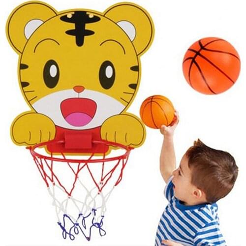 Childrens basketball hoop toy tiger basketball sucker set childrens outdoor game development boys fun indoor sports toys