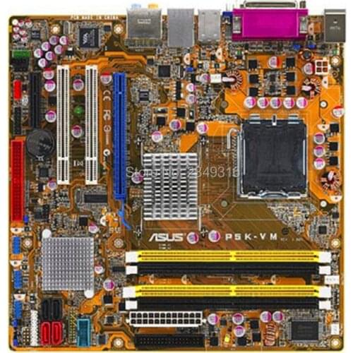 For ASUS P5K-VM Used original motherboard Socket LGA 775 DDR2 G33 Desktop Motherboard
