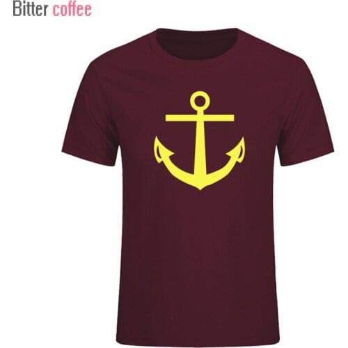 Summer New Mens T Shirt Anchor Cotton Short Sleeve Tshirt Game Of Printed T-shirt Male Tops & Tees European Size