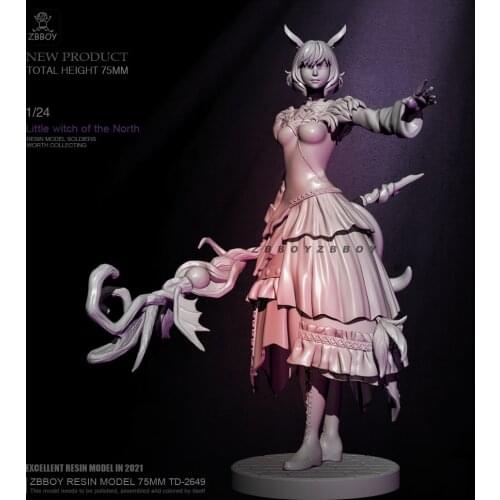 H75mm 1/24 Resin model kits figure colorless and self-assembled TD-2649